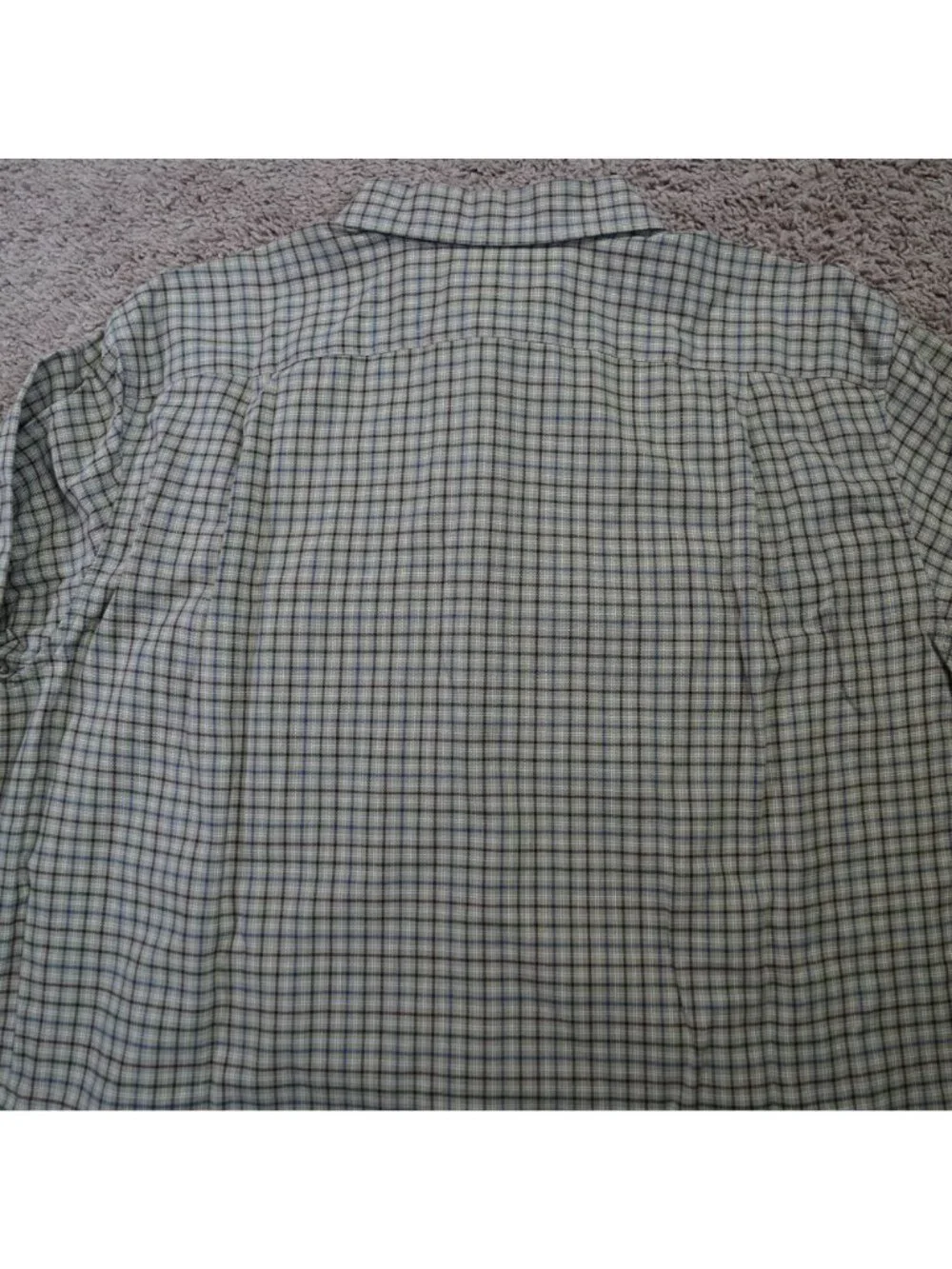 Eddie Bauer Button Up Shirt Mens Large Tan Plaid Relaxed Fit Long Sleeve Cotton - Picture 8 of 9